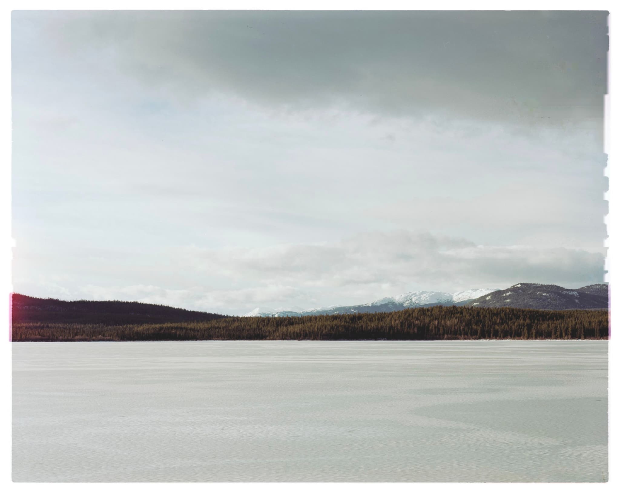 Frozen lake